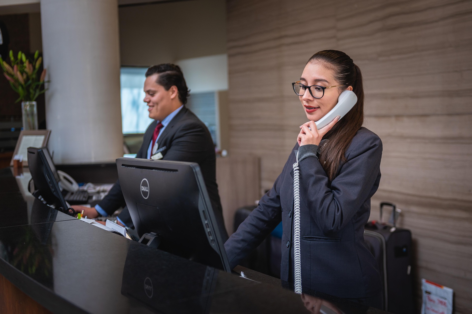 Receptionists at Centex Hotels